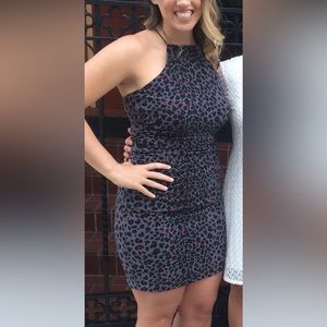 Leith ruched mini dress size L